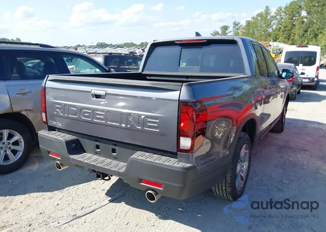 2025 Honda Ridgeline Rtl z USA, uszkodzony, nr VIN 5FPYK3F59SB040722